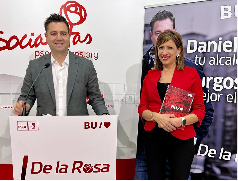 De la Rosa destaca que el proyecto de los socialistas no ha hecho más que empezar y apuesta porque Burgos siga siendo cabeza del desarrollo económico y social de Castilla y León
